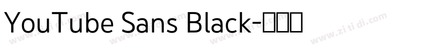 YouTube Sans Black字体转换 YouTube Sans Black字体转换
